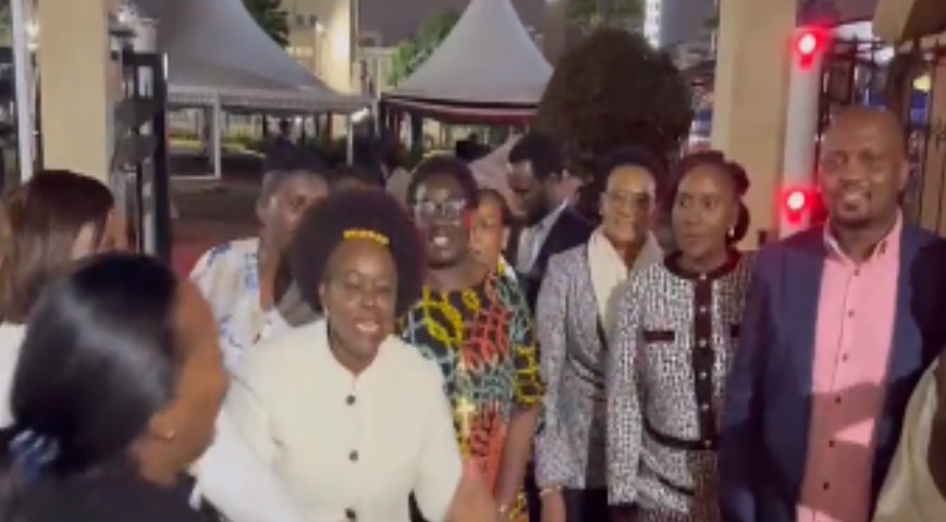 Mille Odhiambo And Other Leaders Applauding Kawira